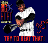Frank Thomas Big Hurt Baseball screenshot 5 for Sega Game Gear